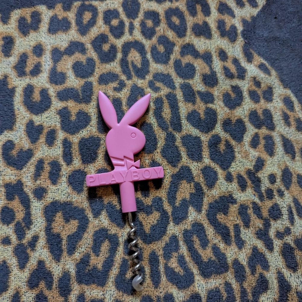 Pink Playboy Bunny Corkscrew